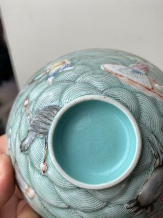 antique chinese famille rose tea bowl and cover 10