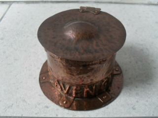 1908 Copper Arts And Crafts Inkwell Heaven Guide They Pen