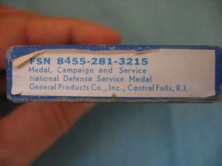 1950 ' s US Army Navy Marine National Defense Service Medal. 4