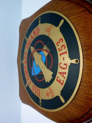 U.  S.  NAVY Ship ' s Plaque USS Compass Island (EAG - 153) 2