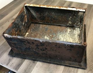 Antique 1926 Angert Majestic Cast Iron Coal Chute House Access Door Salvage 12