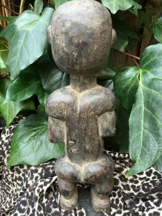 OLD VINTAGE CARVED AFRICAN ' TRIBAL FANG ' FIGURINE/STATUE - GABON 7