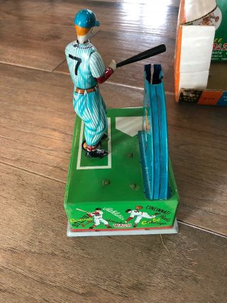 Rare Mickey Mantle Mr.  Baseball Jr.  Tin Litho Battery Op Toy 4