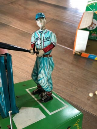 Rare Mickey Mantle Mr.  Baseball Jr.  Tin Litho Battery Op Toy 5