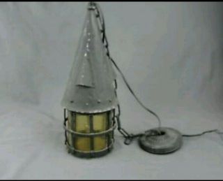Vtg Arts Craft Gothic Porch Light Fixture Lantern Lamp Sconce Antique Mission