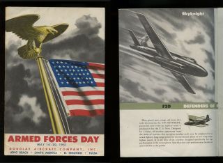 1951 Armed Forces Day Brochure Douglas Aircraft Co.  Great Graphics