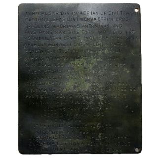 An Roman Bronze & Very Large Size Diploma - Cleaned