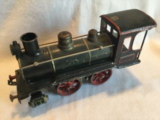 Antique Tin Wind Up Toy Train Engine Ives Bing Marklin Or ?