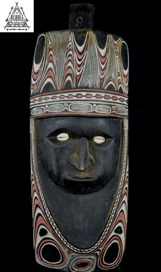 Stunning Fine Vintage Decorated Sepik Totem,  Upper Sepik,  Png,  Papua Guinea