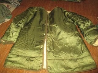 Vtg M51 Us Army M1951 Fish Tail Liner Parka Size Small,  Very Good