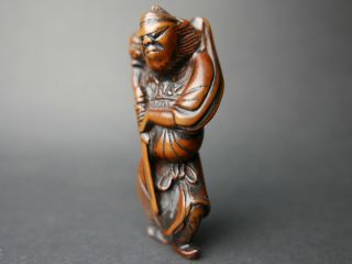Japanese Edo Period Netsuke Wooden Antique Carving Figurine