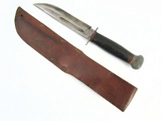 WWII US Fighting Knife PAL RH - 36 with Leather Sheath 2