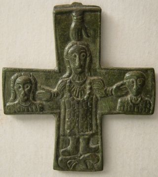 Pcw - An369 - Byzantine Empire.  Ca.  10th - 12th.  Century Ad.  Bronze Cross.