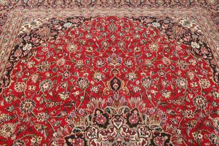 Persian Floral Rug Hand - Knotted Oriental Traditional Carpet 10 x 13 12