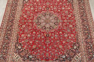 Persian Floral Rug Hand - Knotted Oriental Traditional Carpet 10 x 13 3
