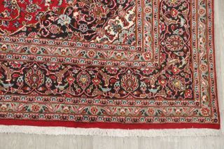 Persian Floral Rug Hand - Knotted Oriental Traditional Carpet 10 x 13 5