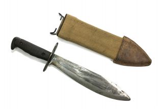 WWI US Army M - 1917 BOLO PLUMB Knife Scabbard AK Co 1918 2