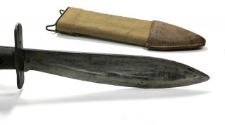 WWI US Army M - 1917 BOLO PLUMB Knife Scabbard AK Co 1918 4