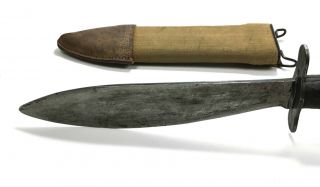 WWI US Army M - 1917 BOLO PLUMB Knife Scabbard AK Co 1918 5