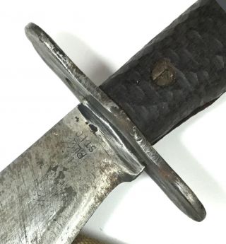 WWI US Army M - 1917 BOLO PLUMB Knife Scabbard AK Co 1918 7