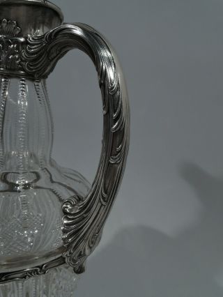 Gorham Decanter - S1936 - American Brilliant Cut Glass ABC & Sterling Silver 5