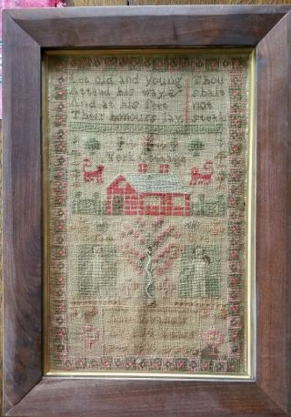 Antique Sampler 1835 York Cottage 8