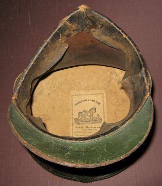 and Rare Bellcrown Shako,  1821 - 32,  Overall with Label 6