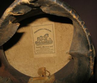 and Rare Bellcrown Shako,  1821 - 32,  Overall with Label 7