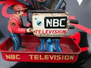 NBC RCA 1958 Vintage Television Truck Tin Litho TOY Rare 4