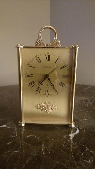 Imhof Bucherer Vintage Swiss 8 Day Musical Alarm Clock