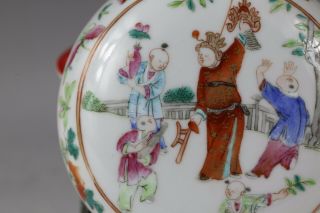 19th century,  A RARE‘famille - rose’chinese porcelain seal paste box and cover 5