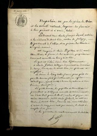 1860 NAPOLEON related document 8 PAGES 3
