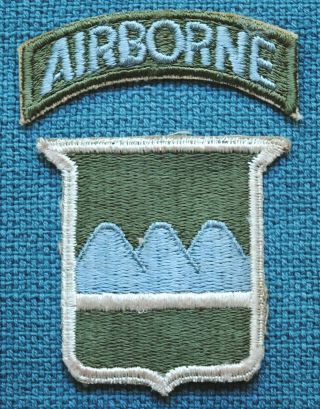 80th Airborne Division Shoulder Patch & Airborne Tab,  1946 - 1952,  Period