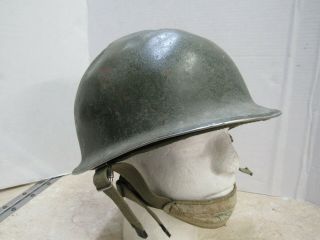 Israeli Idf Combat Helmet & Liner Tama Mfg Steel Pot M1 Dated 1969 Marked