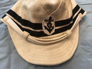 Ww2 Japanese Naval Landing Forces White Officers Cap