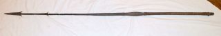 rare antique 1800s hand wrought iron wood Northwestern African Congo Chief spear 2
