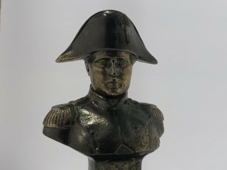 Antique Napoleon Bronze Bust 6” Tall W/ Base