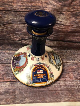 British Navy Pusser’s Rum 1 Liter Decanter John Paul Jones Us Marines