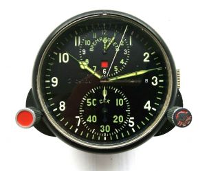 Achs - 1 АЧС - 1 Soviet Military Aviation Watch With Stopwatch Clocks Panel