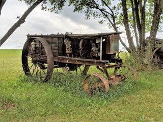 Old Bean Mfg Co Orchard Sprayer Leroi Crank Engine Horse Drawn Wood Tank