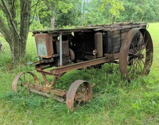 old BEAN Mfg Co Orchard Sprayer LEROI crank engine horse drawn wood tank 2