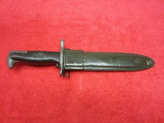 Us/korea Cut Down M1 - Garand Bayonet W/us/korea Cut Down Scabbard