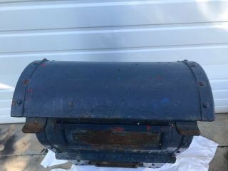 Vintage U.  S.  Post Office Mail Box Cast Iron Dated 1949 3