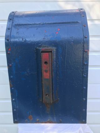 Vintage U.  S.  Post Office Mail Box Cast Iron Dated 1949 5