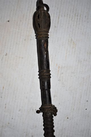 orig $499 MEGA REAL DOGON MAGIC STAFF,  BELLS 46 