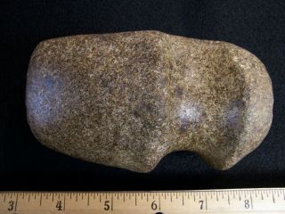 OUTSTANDING AUTHENTIC 3/4 GROOVE POLISHED AXE FROM TAZEWELL CO. ,  ILLINOIS 3