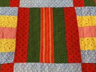 Antique PA c 1890 - 1900 Fence Rail QUILT to William Gilbert from Grandma Gilbert 4