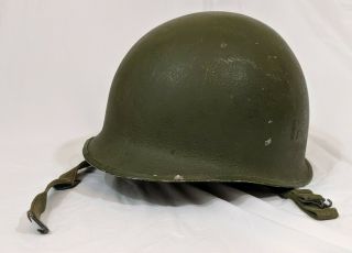 Us Vietnam War Swivel Bail Helmet 1969 Liner Dated And Stamped Rare