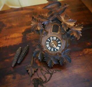 Black Forest Cuckoo Clock Cold War West Germany - All Parts Complete