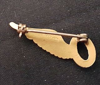 RARE WW1 RAF Air Observer Rolled Gold Sweetheart Pin.  Clear Markings LOWER$ 3